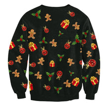 Sweater Santa Claus Cute Print Pullover Sweater Jumper Outwear Women's Patterns of Reindeer Snowman Christmas