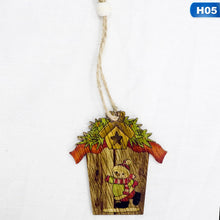 1Pcs Diy Wooden Pendants Ornaments Christmas Wood Craft Xmas Tree Ornaments For Home Decor Christmas Party Decorations Kids Gift