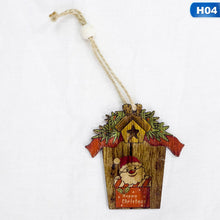 1Pcs Diy Wooden Pendants Ornaments Christmas Wood Craft Xmas Tree Ornaments For Home Decor Christmas Party Decorations Kids Gift