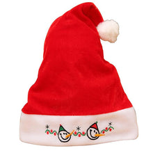 1Pcs High Quality Thick Gold Velvet Embroidery Adult Christmas Hats Claus Hats Adults Children Xmas Christmas Party Hat Supplies