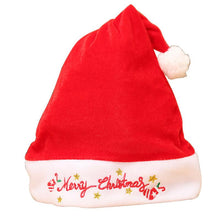 1Pcs High Quality Thick Gold Velvet Embroidery Adult Christmas Hats Claus Hats Adults Children Xmas Christmas Party Hat Supplies