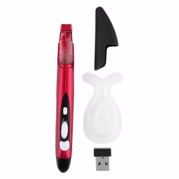 2016 New Mini 2.4GHz USB Wireless Mouse Optical Pen Air Mouse Adjustable 500 / 1000DPI for Laptops Desktops Computer Peripherals