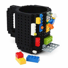 1 Piece Build a Brick Mug Building Blocks Coffee Cups Frozen Coffee Mug DIY Block Puzzle Lego Mug 12oz 350 ml Christmas Gift