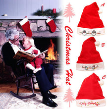 1Pcs High Quality Thick Gold Velvet Embroidery Adult Christmas Hats Claus Hats Adults Children Xmas Christmas Party Hat Supplies