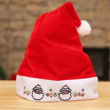 1Pcs High Quality Thick Gold Velvet Embroidery Adult Christmas Hats Claus Hats Adults Children Xmas Christmas Party Hat Supplies