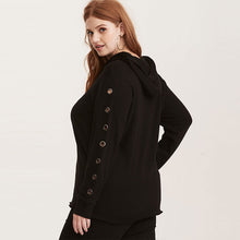 Kissmilk Plus Size Autumn 2018 Tops For Lady O Neck Rivet Women Normcore Slim Handsom Casual Streetwear Black Sweatshirt