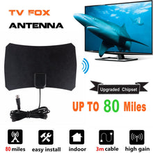 High Gain Indoor Digital TV Antenna HDTV Radius Antenna TV Fox Surf Antennas Bat Aerial Interior Amplifier 80 Mile DVB-T UHF VHF