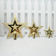 9/14/18cm Gold Star Christmas Tree Top Star 3D Five-point Star Christmas Home Table Topper Xmas Decoration Merry Christmas 8z