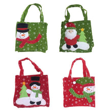 Santa Claus Snowman Gift Bag Kids Candy Bags Portable Christmas Handbag