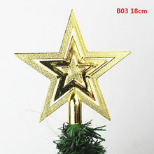 9/14/18cm Gold Star Christmas Tree Top Star 3D Five-point Star Christmas Home Table Topper Xmas Decoration Merry Christmas 8z