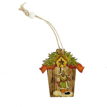 Christmas Tree Wooden Pendants Ornaments Santa Snowman Home Decor Christmas Party Decorations LBShipping