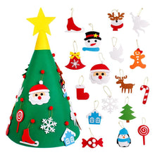 FENGRISE Kids DIY Felt Christmas Tree Decorations Xmas Hanging Ornaments Home Decor Happy New Year 2019 Children Christmas Gift