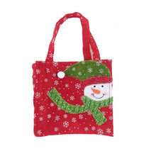 Santa Claus Snowman Gift Bag Kids Candy Bags Portable Christmas Handbag