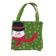 Santa Claus Snowman Gift Bag Kids Candy Bags Portable Christmas Handbag