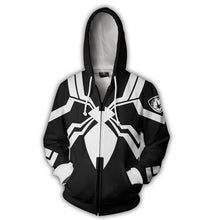 The Avengers 3 Superhero Hoodie Spiderman Venom Iron Man Captain America Thin Hoodies Iron Spider-man Casual Zipper Coat Outfit
