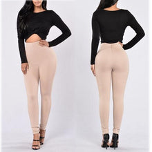 Women Pencil Pants Longline High-Rise Comfy Back Zip Casual Skinny Plain Long Pants High Waist Stretchy Elastic Slim Trousers