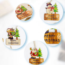 1Pcs Diy Wooden Pendants Ornaments Christmas Wood Craft Xmas Tree Ornaments For Home Decor Christmas Party Decorations Kids Gift