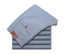 Men's Classic Casual Khaki Pants Men Business Dress Slim Fit Elastic Jogger Long Trousers Male Clothing Cotton Work Pant Black